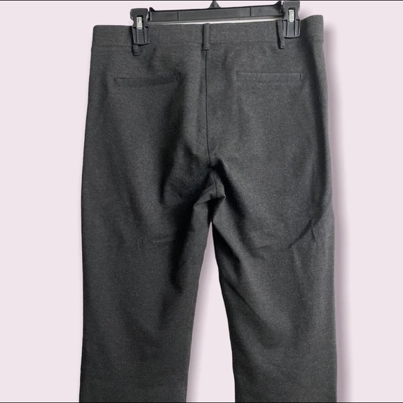 BETABRAND - Dress Pant Yoga Pants Classic Straight Leg Charcoal Gray Size Large - Picture 6 of 9